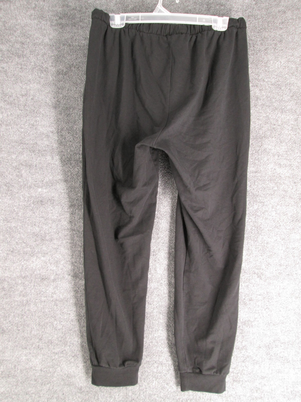 Keith Haring Black Jogger Sweatpants Drawstring Heart Graphic Size L