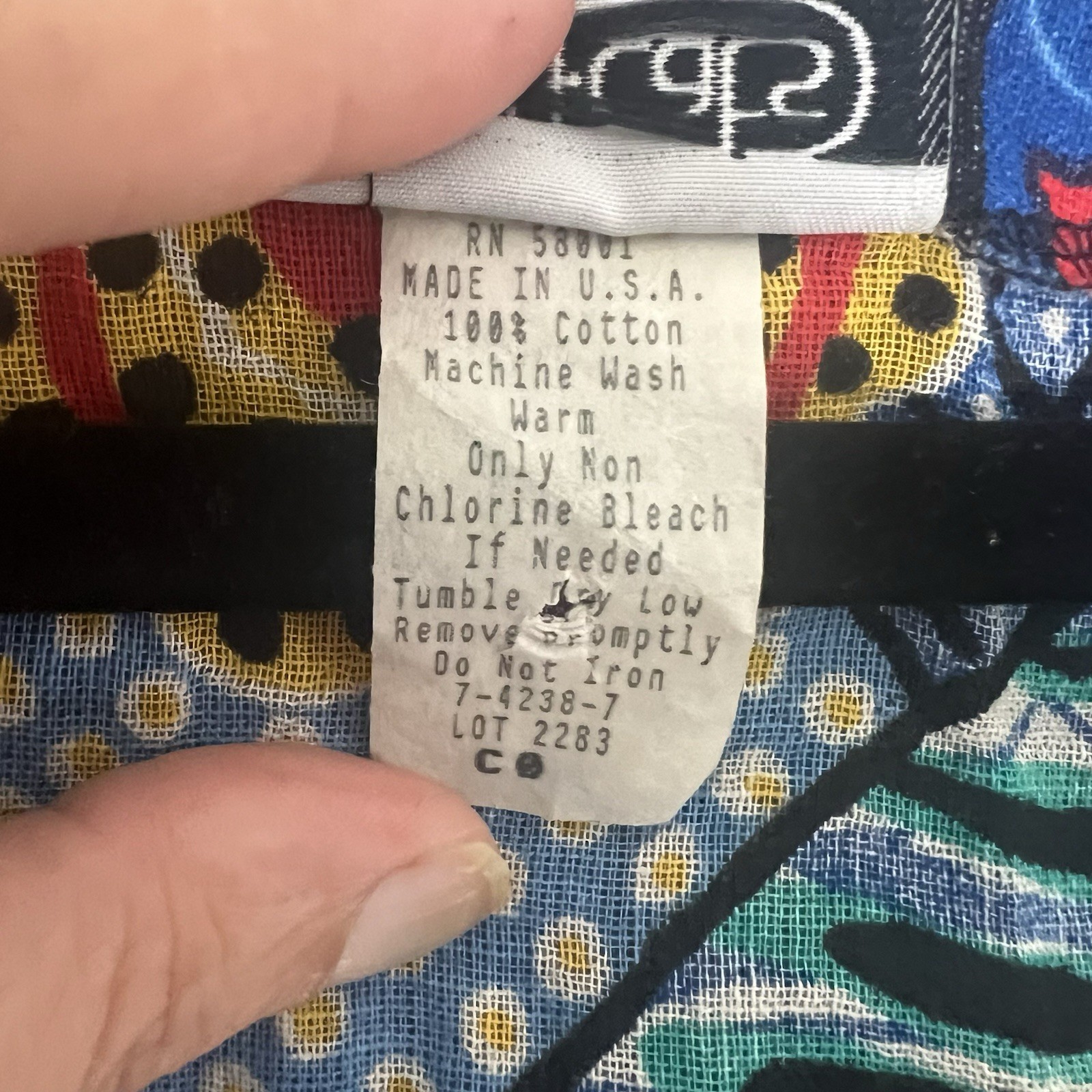 VTG 80s/90 Copy Cats Abstract Oversized Dopamine Shirt Made In USA Paper Tag 31″