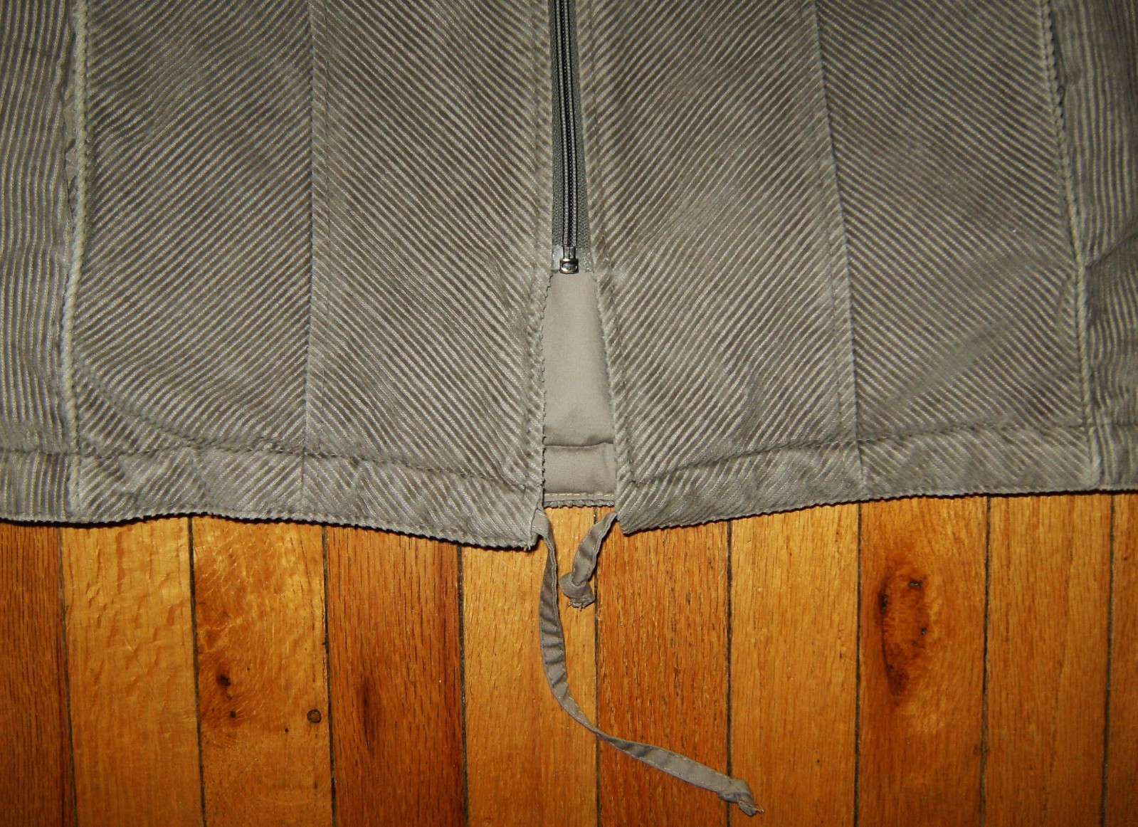 Vintage FOXLAND Herringbone Corduroy Jacket Gray Size M 7/8 Reversible 1980’s