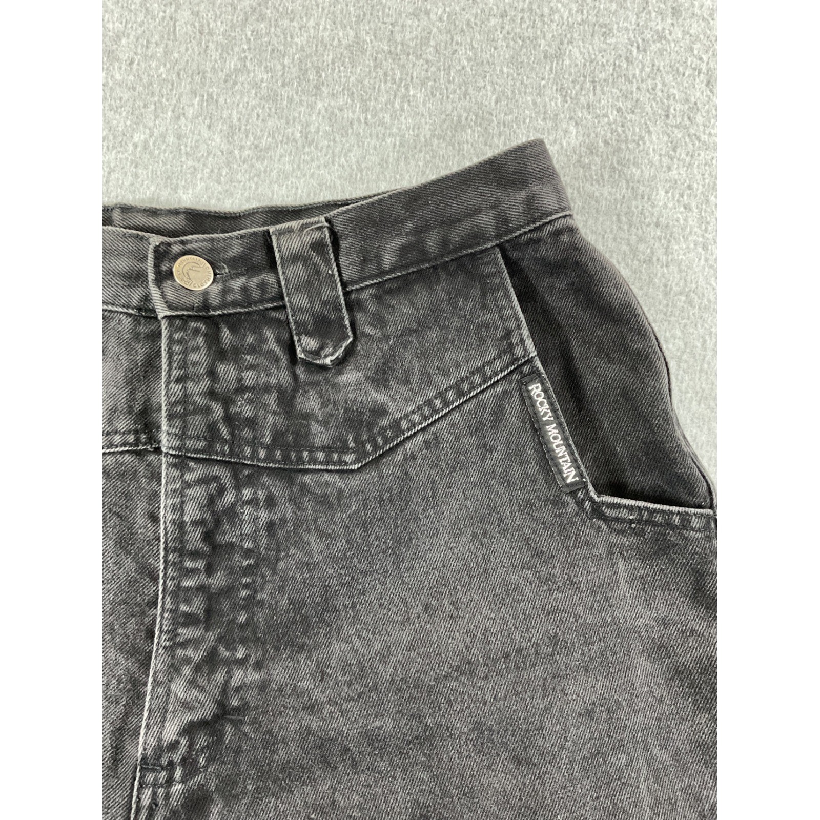 Vintage Rocky Mountain Black Western High Waisted Tapered 13/14 1269