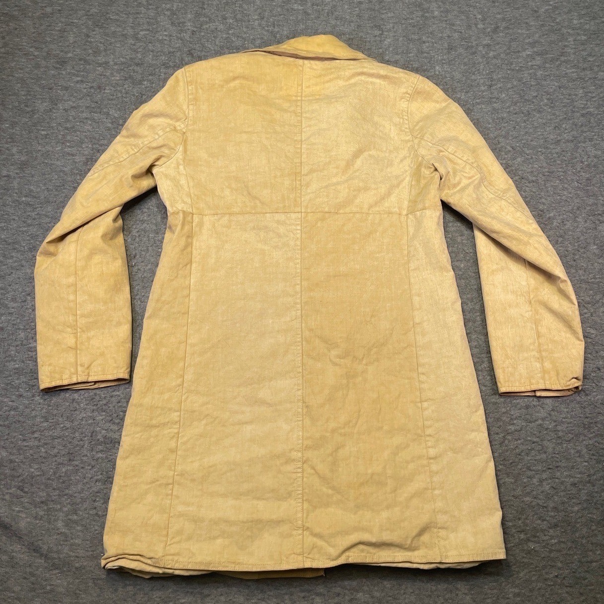 Coach 1941 Womens Small Coat Jacket Boho Chic Tan Button Collared Casual Stylish
