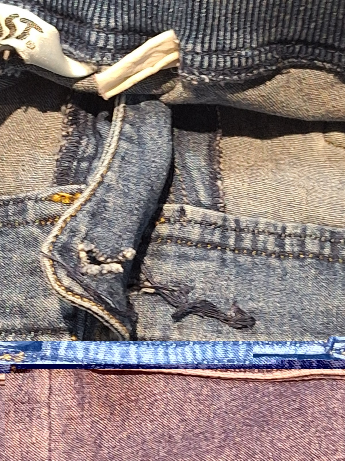 Vintage Blast Capri Jeans, Womans M, High Rise. Blue, Cotton Blend