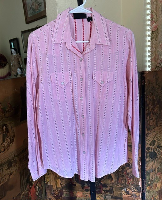 1970s Western Cowgirl Shirt size M