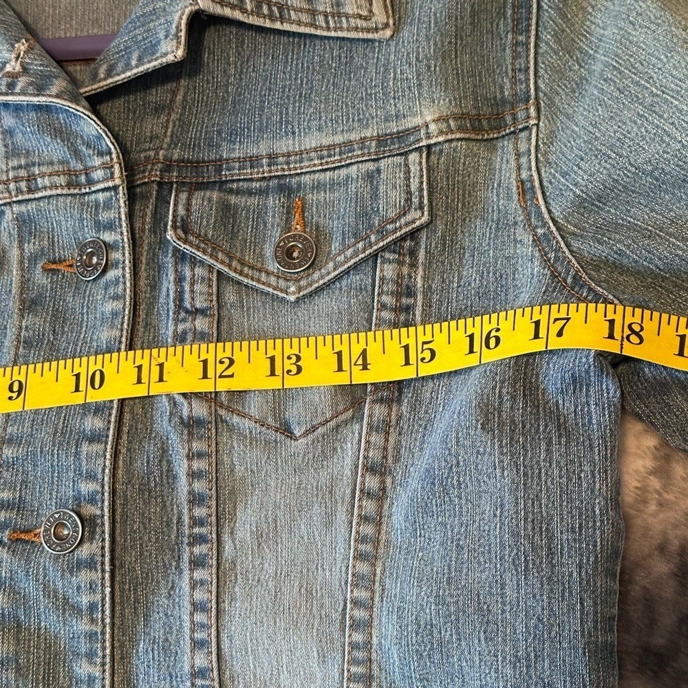 Vintage Blue Denim Blue Jean Jacket juniors large