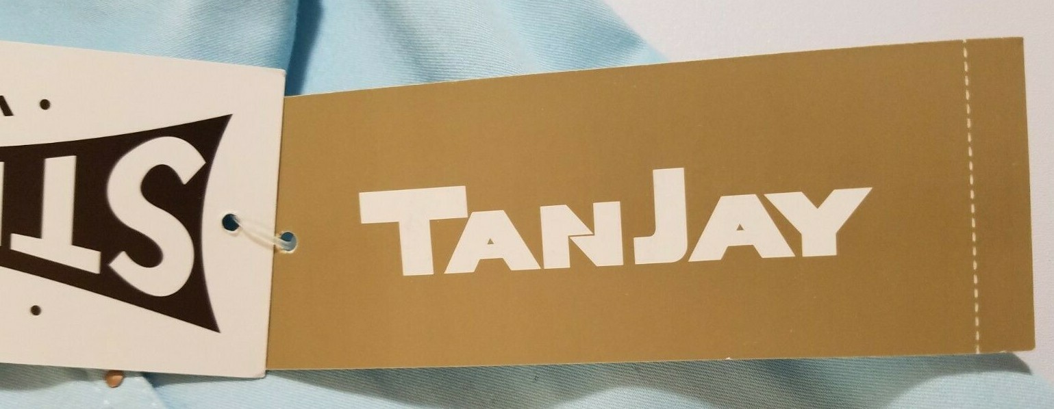Tan Jay Jacket Sz 10 New WithTags Light Blue with bling and embroidery 3/4 slv