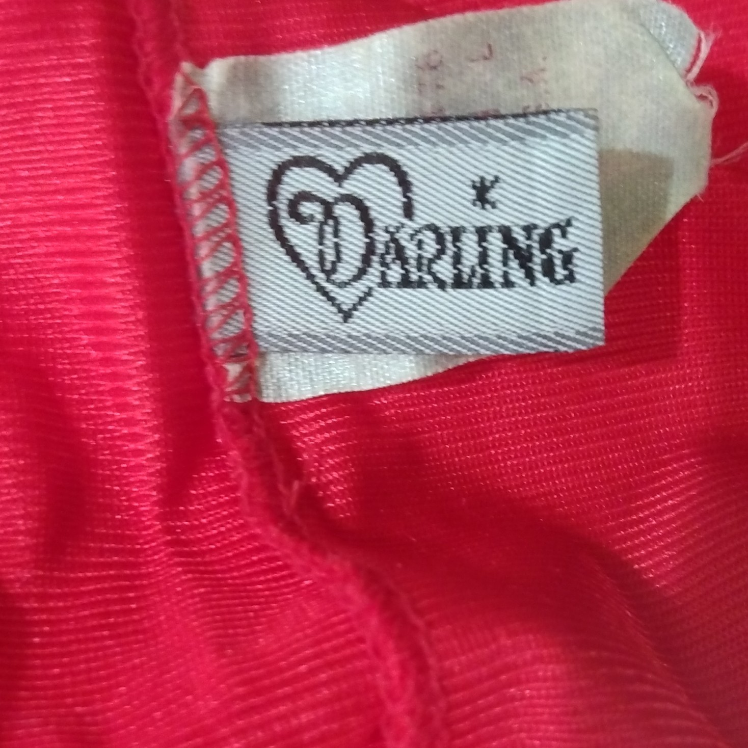 Vintage 90s Darling Body Fashions Red Teddy Large
