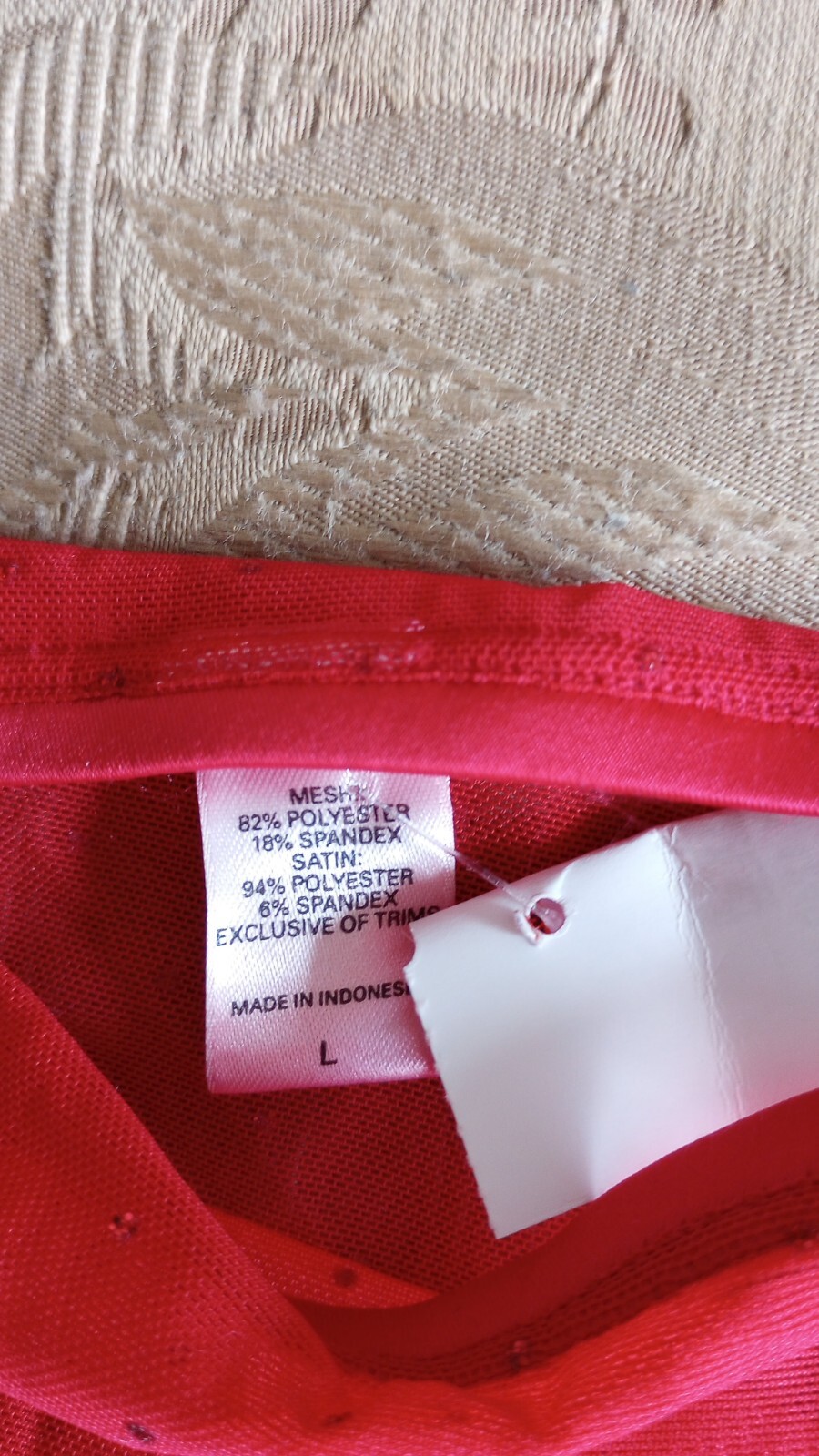 NWOT Vintage Victoria’s Secret Red Sheer Mesh Lace Sequined Panties Large 2008