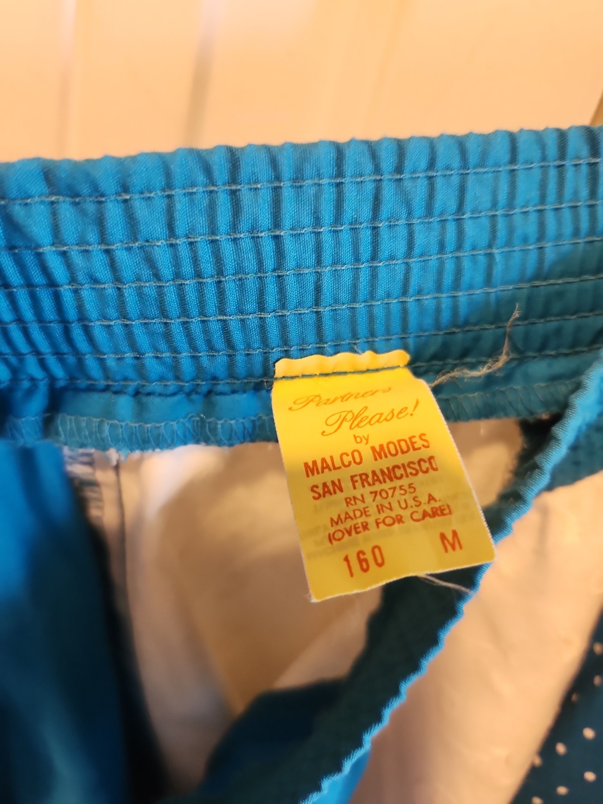 Partners Please! Malco Modes Turquoise Square Dance Skirt Medium & Blouse Large