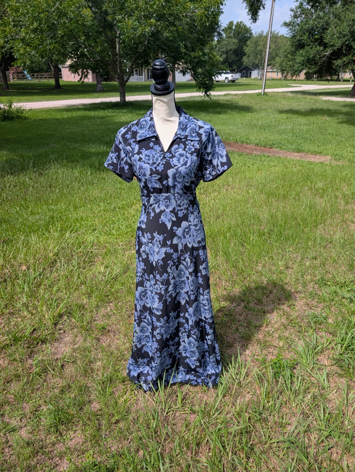 vintage 90s maxi floral summer slip dress whimsygoth Jodi California Size 9