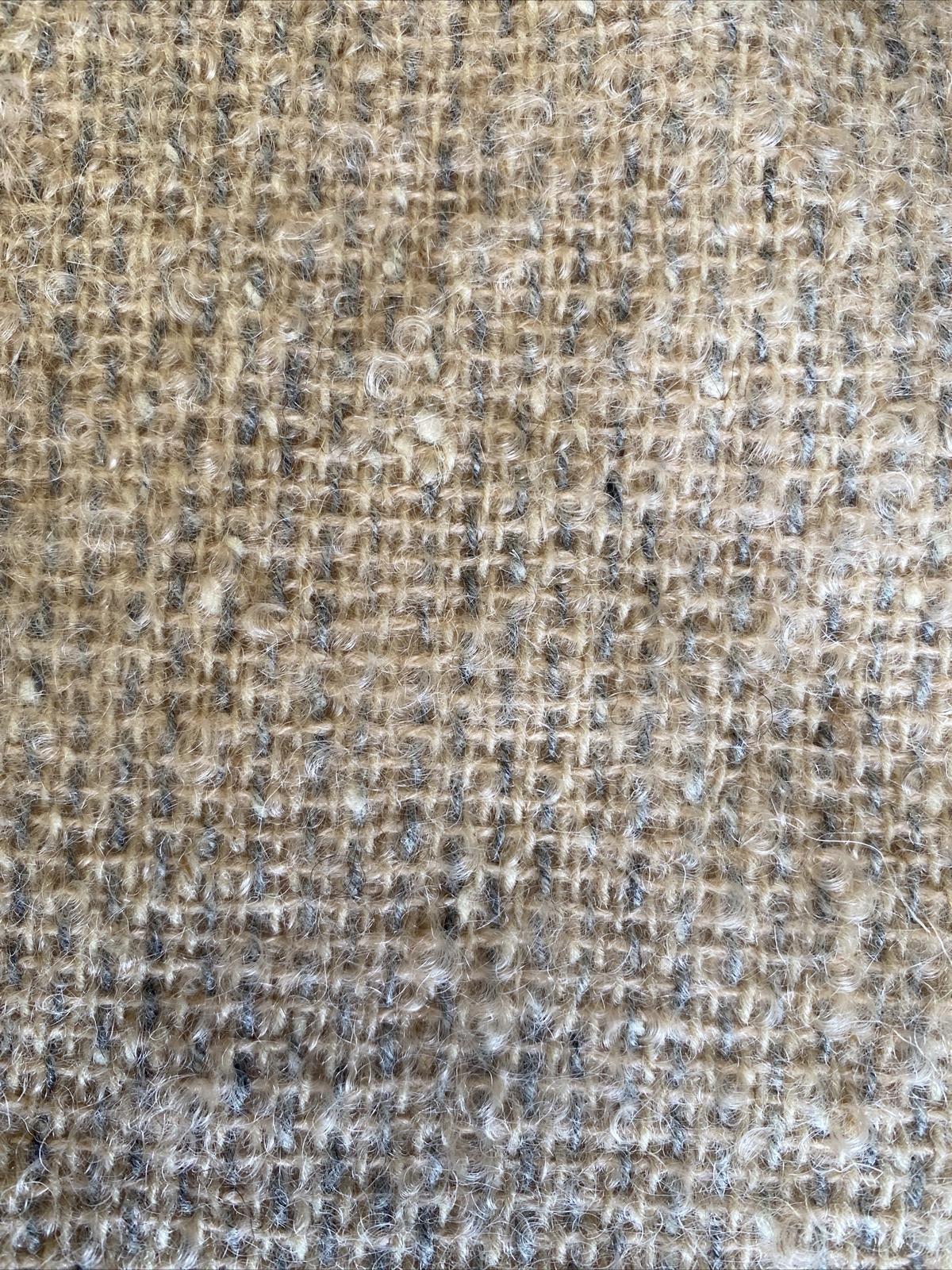 VTG Donegal Design Womens 2-Pc Mohair Wool Lined Skirt & Vest Hand Woven Ireland