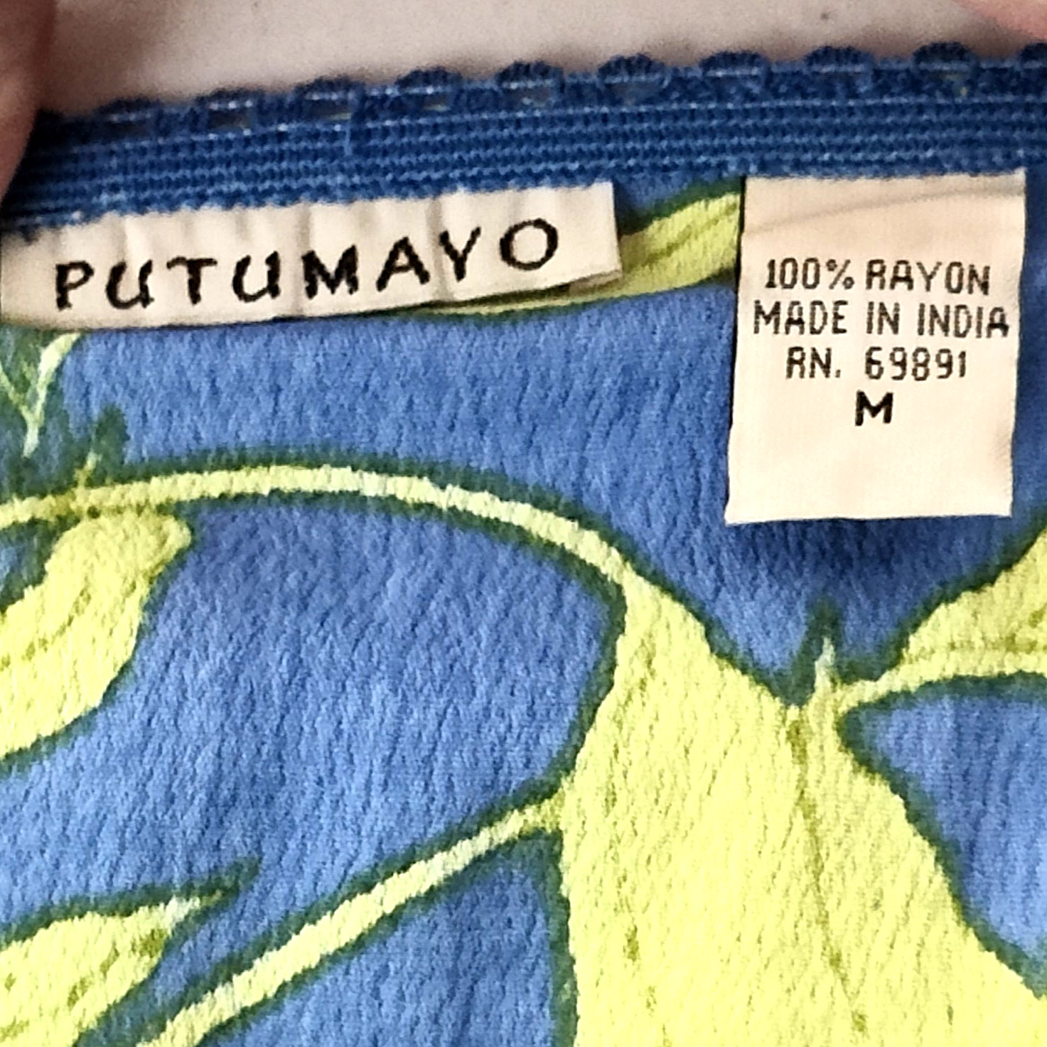 PUTUMAYO VTG Midi Skirt + Tank Top Set M Tropical Floral Beachy Pleated Hems