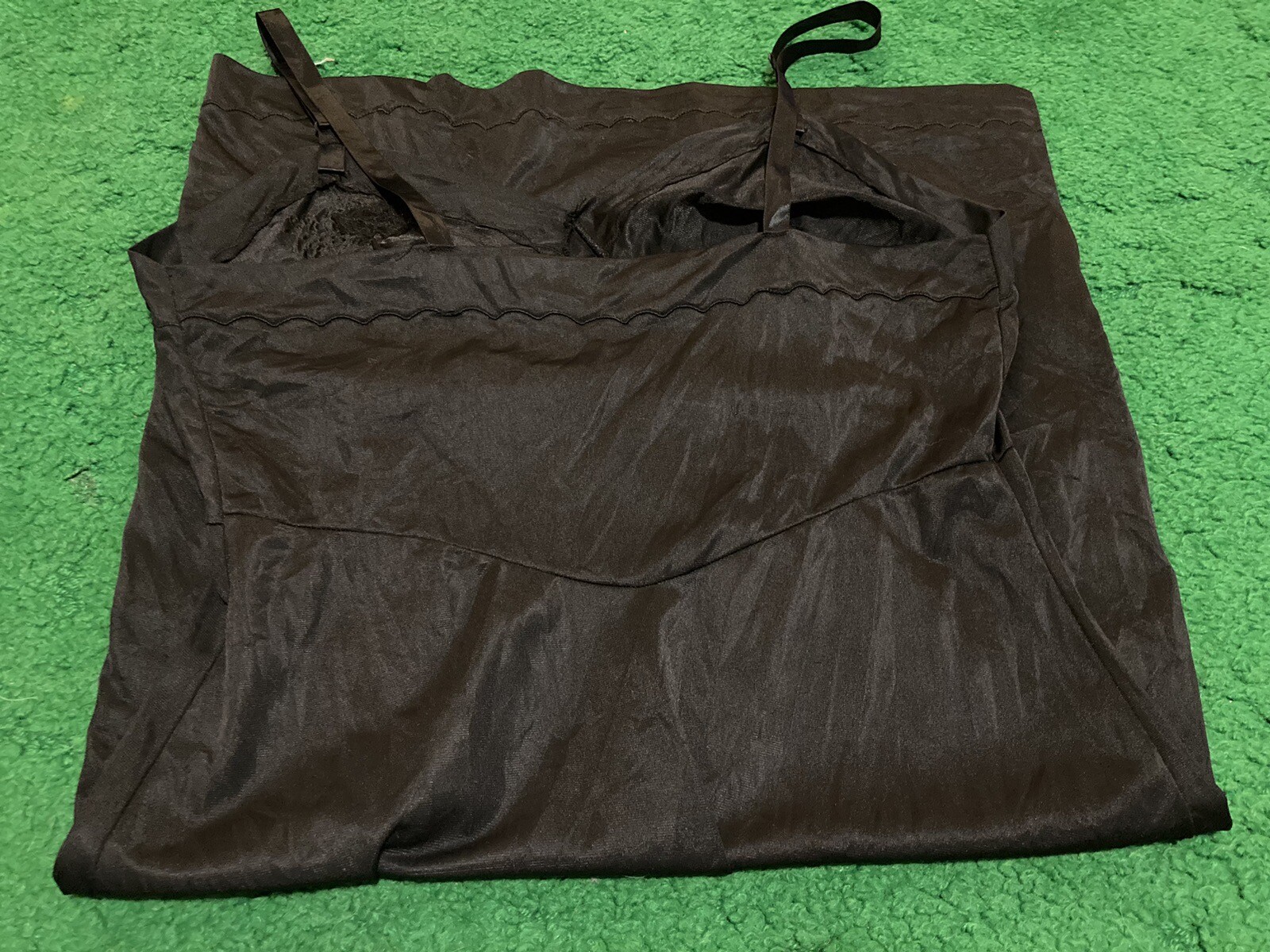 Vintage Pixiecore MCM Top Form Black Midi Slip Dress Sz. 36 Sm/Medium