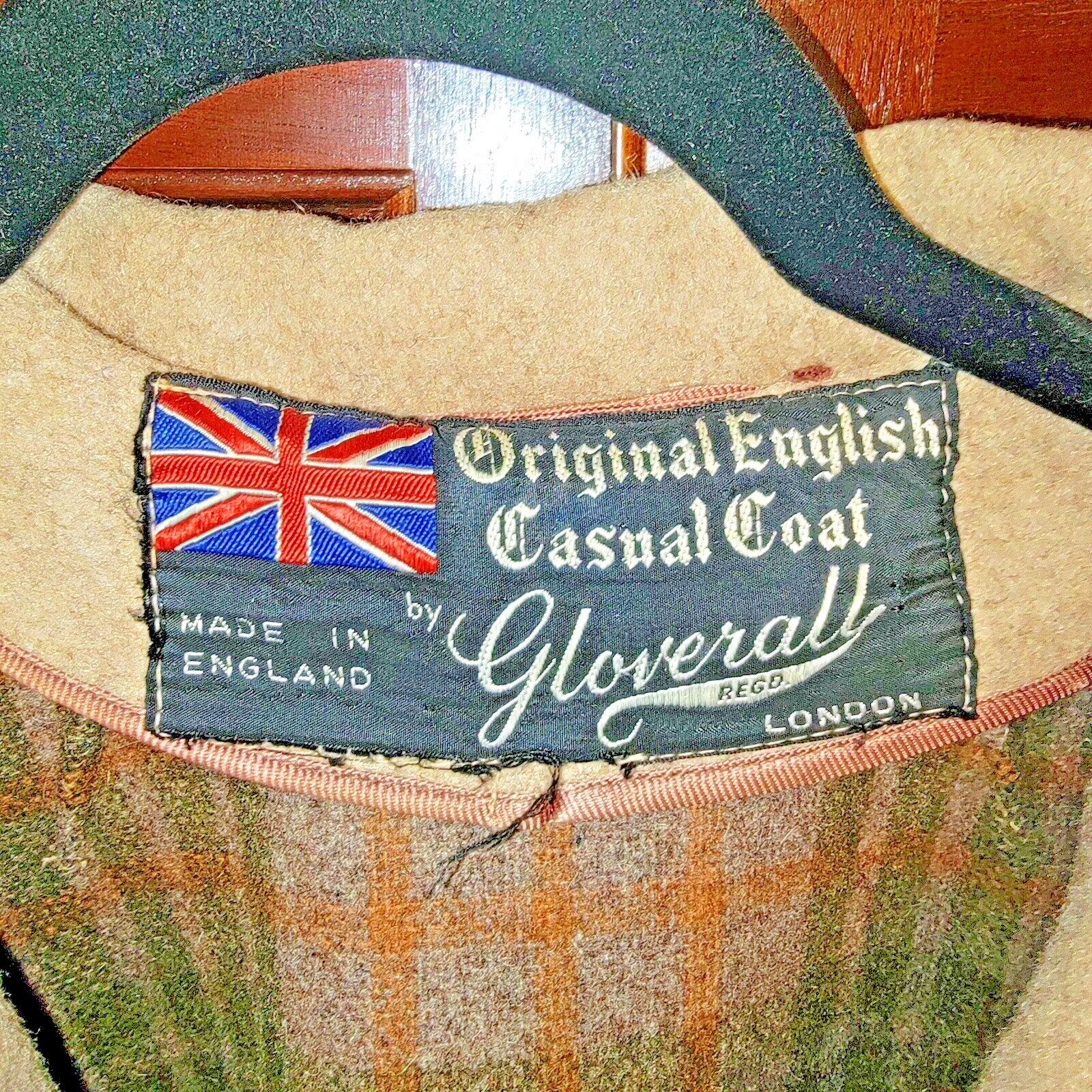 Vintage Gloverall Wool Cape Coat Jacket 1960’s Made In England Women’s L-XL