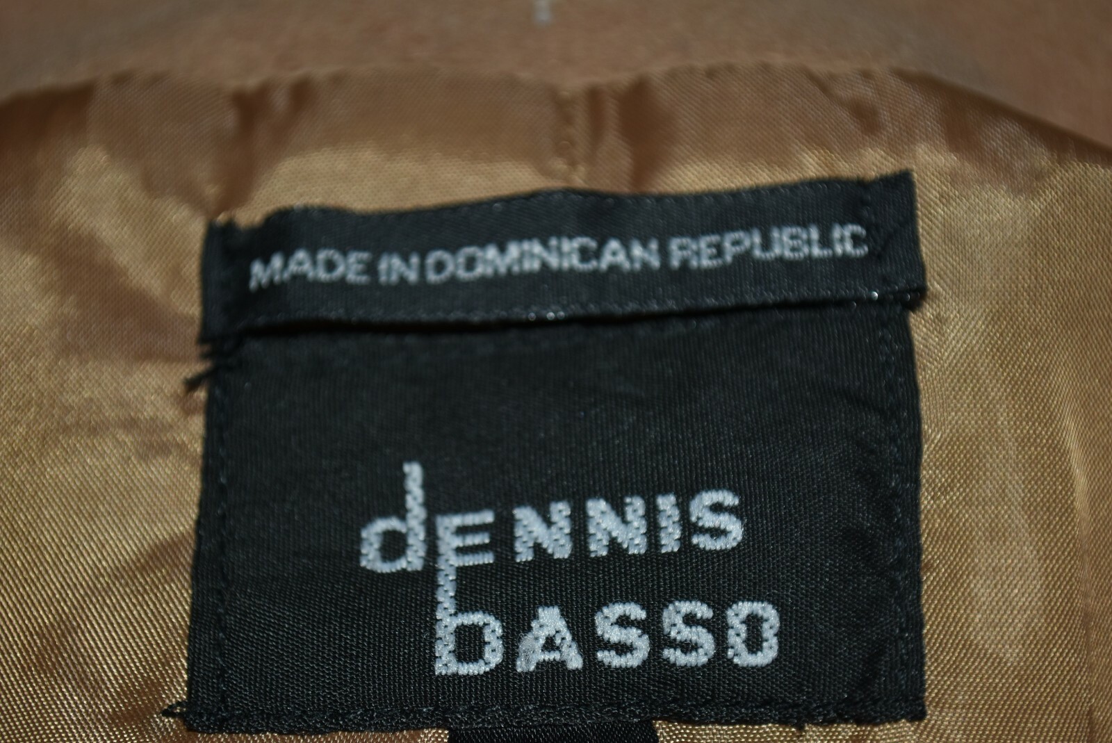 Vintage Dennis Basso WOOL blend BROWN DRESS hooded COAT WOMENS Large EUC
