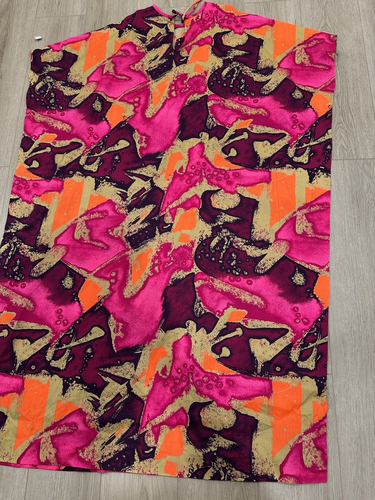 NWT Vintage Made In Hawaii Dress Cape Size Large JCPenney Abstract