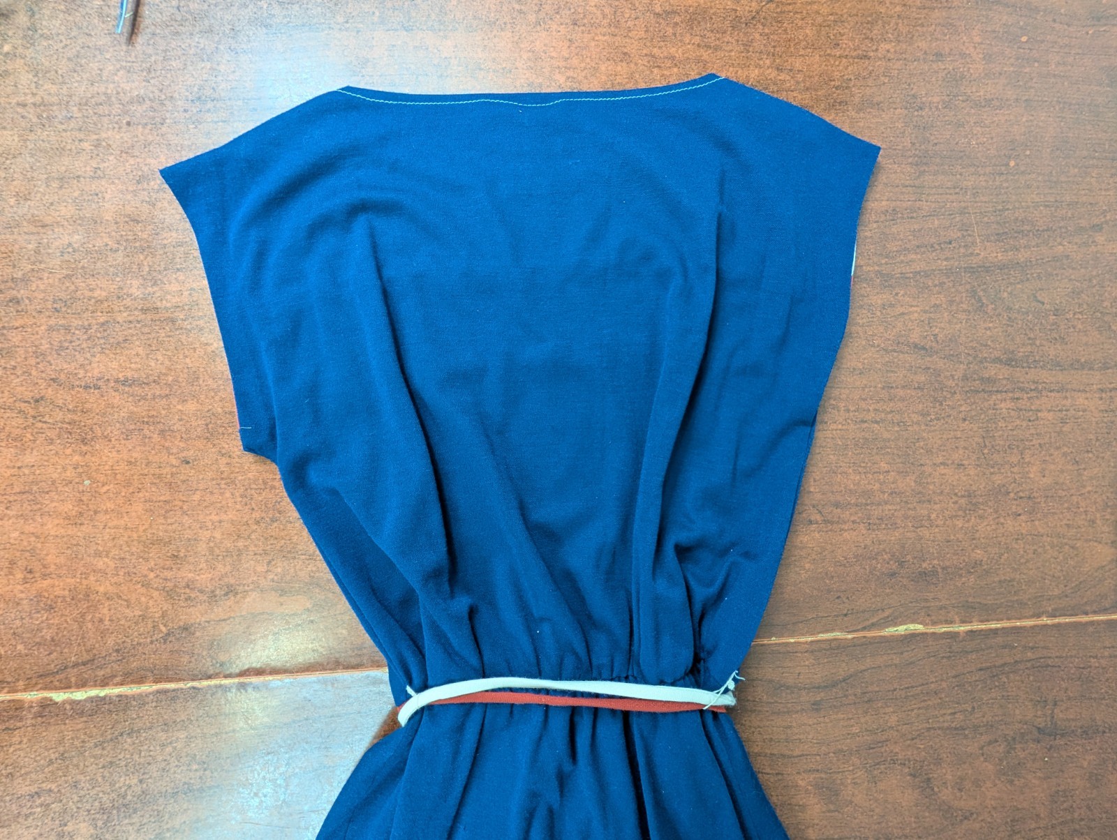Vtg 60s 70s Long Dress Mod Melissa Lane Retro Bold Orange Blue Color Block Sz 8