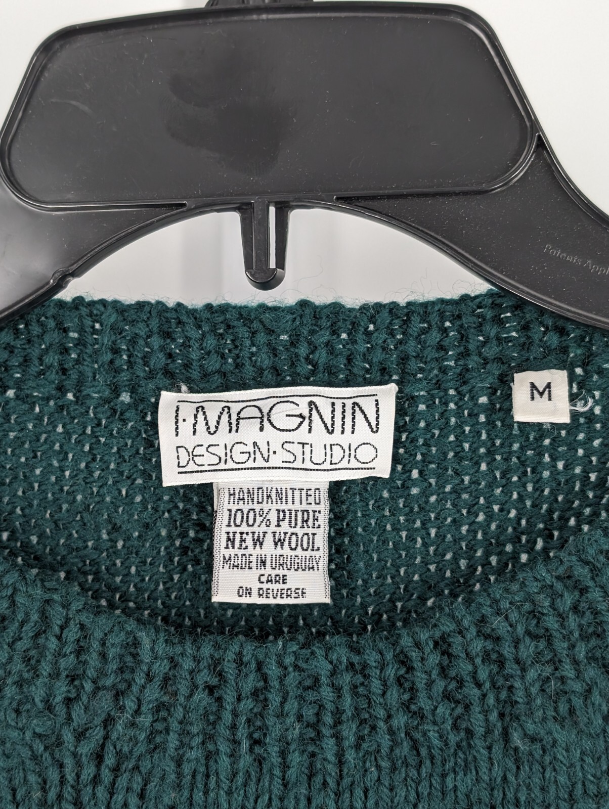 I Magnin San Francisco Vtg 70s Intarsia Knit Chunky Sweater Art Craft Horse M