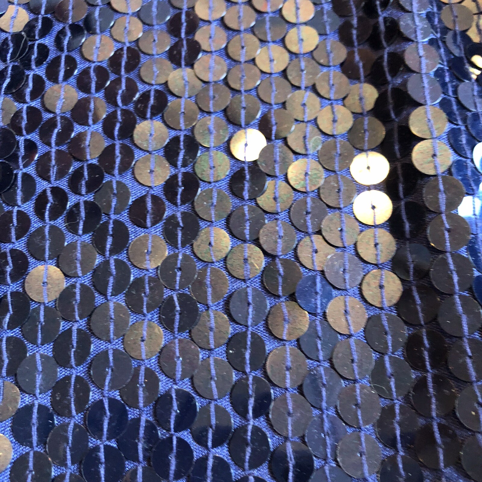 Lillie Rubin Exclusive Heavy Blue Mermaid Shimmer Sequin Beaded Dress VTG Size 2