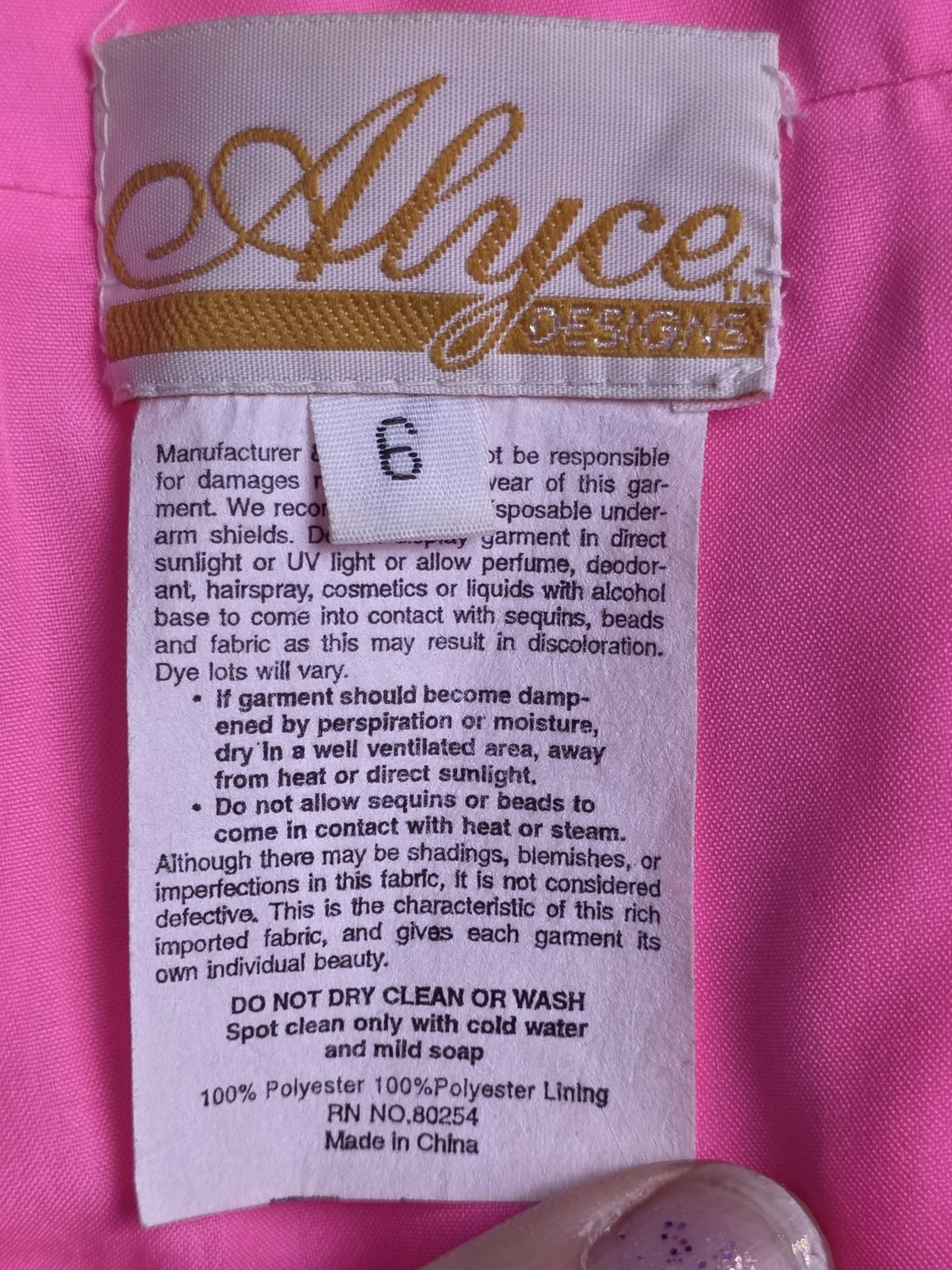 Vtg 80s Alyce Designs Strapless Ruched Bodice Mini Dress Women 6 Barbiecore Glam