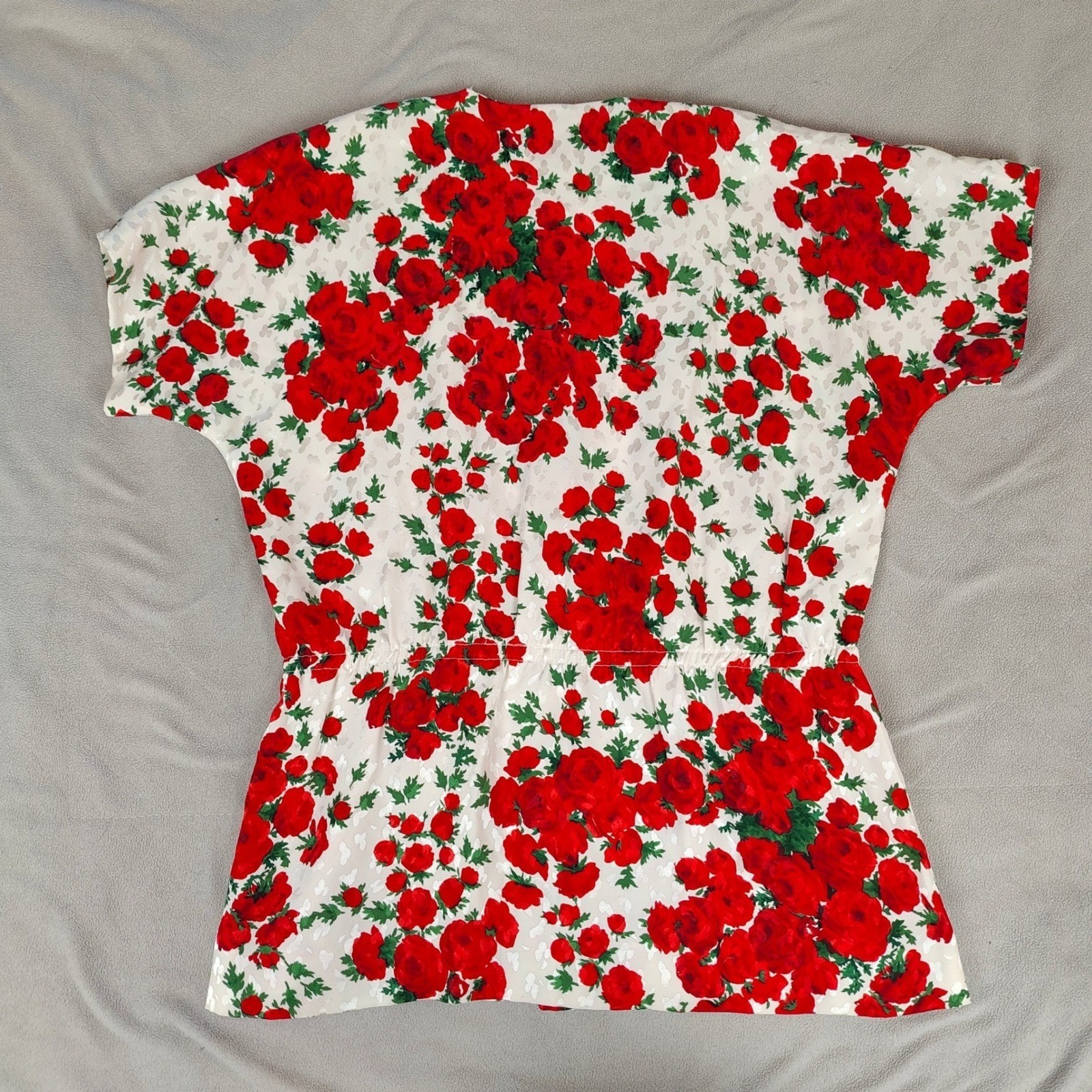Vintage Givenchy Nouvelle Boutique Top Skirt Set Womens 38 US Small Silk Floral