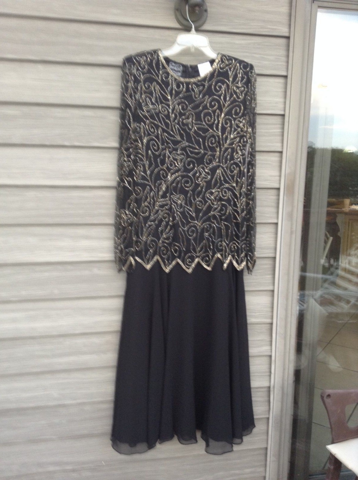 JEAN for JOSEPH LE BON, new/w tags BEADED/SEQUIN DRESS, formal wedding, SIZE 10
