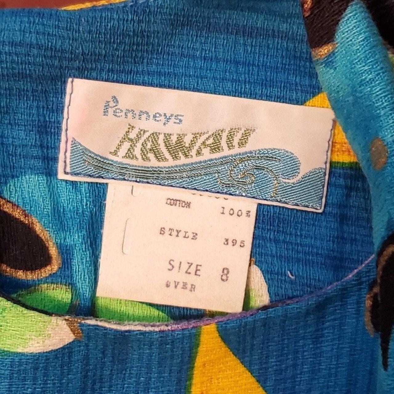 Authentic ’60s Vintage Penneys Hawaiian Muumuu, 100% Cotton, Made in Hawaii