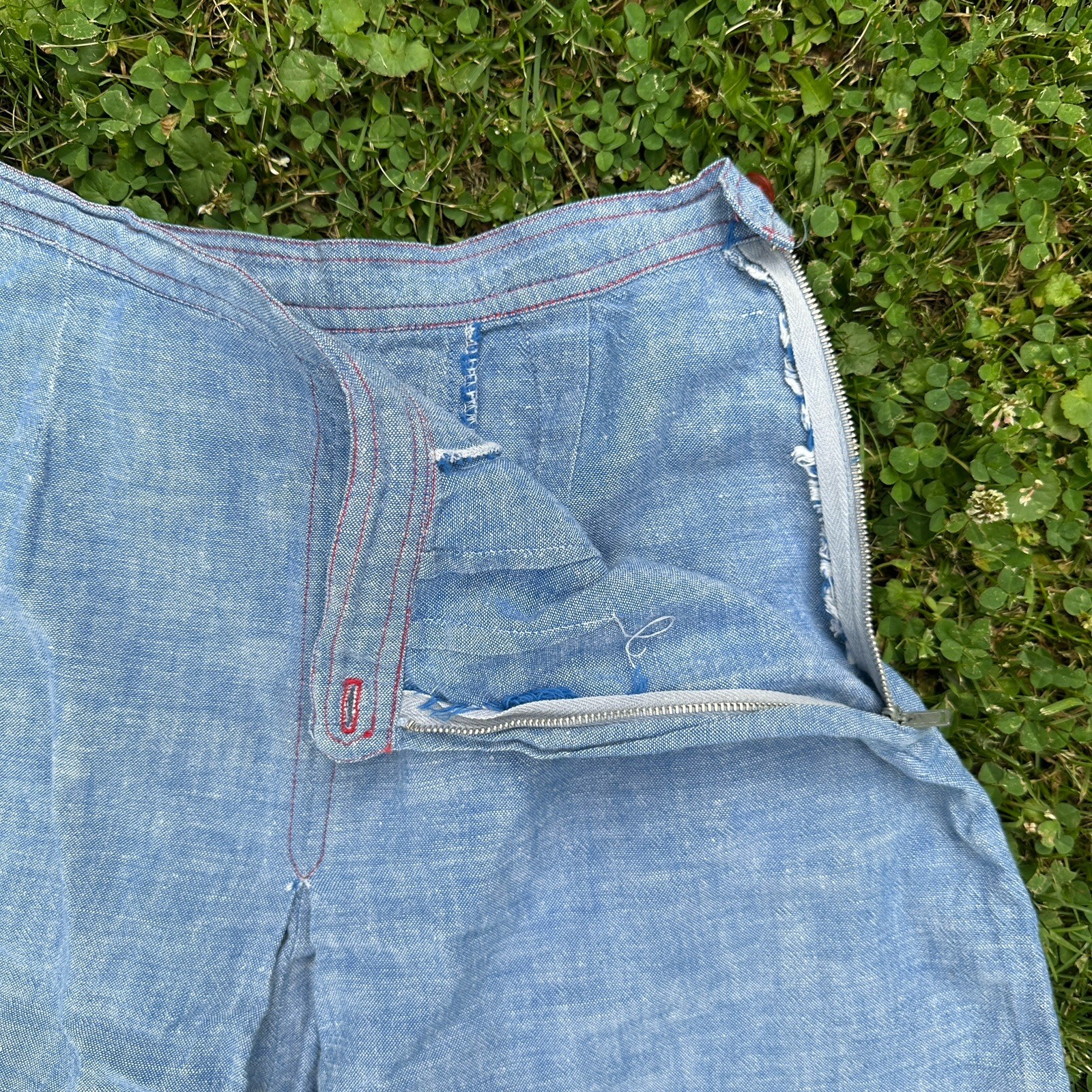 Vintage Womens Shorts Lot Denim Side Zip 30s 50s 60s 70s XS S M