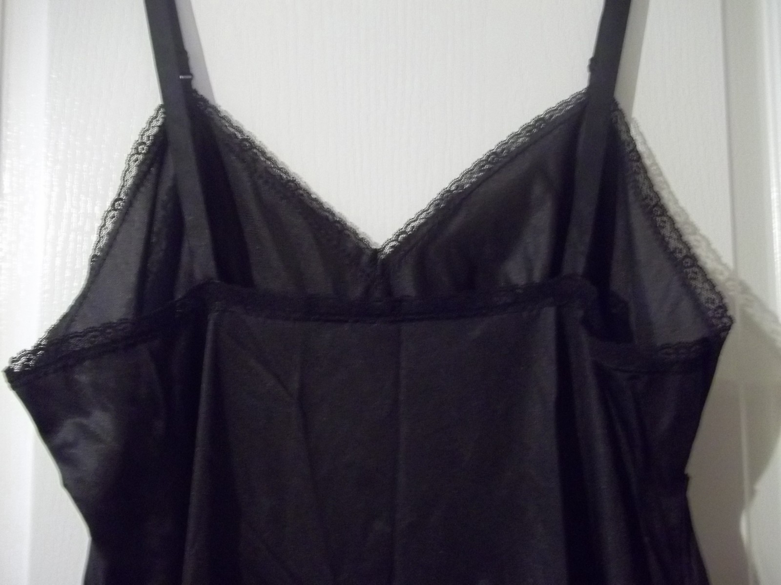 Bradley Nylon and Lace Full Slip Dress Union Made in USA Lingerie Pin Up Size 40