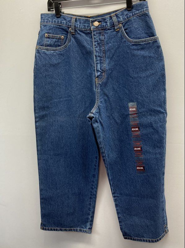 Bill Blass Women’s Blue Soft Stretch Capri Jeans Vintage 90s NWT Sz 12