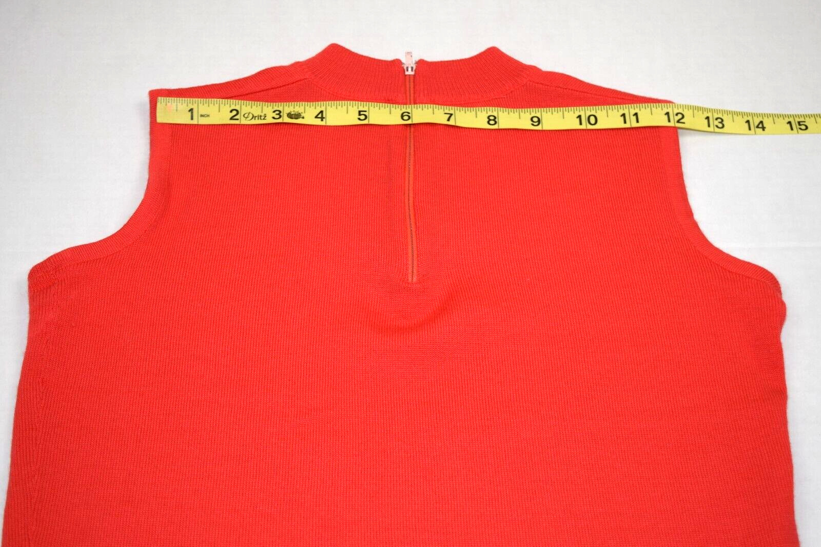 Vintage Sweater Top Skirt Set S/M 50s Tai Tung Orange Pink Lambs Wool 3 Piece