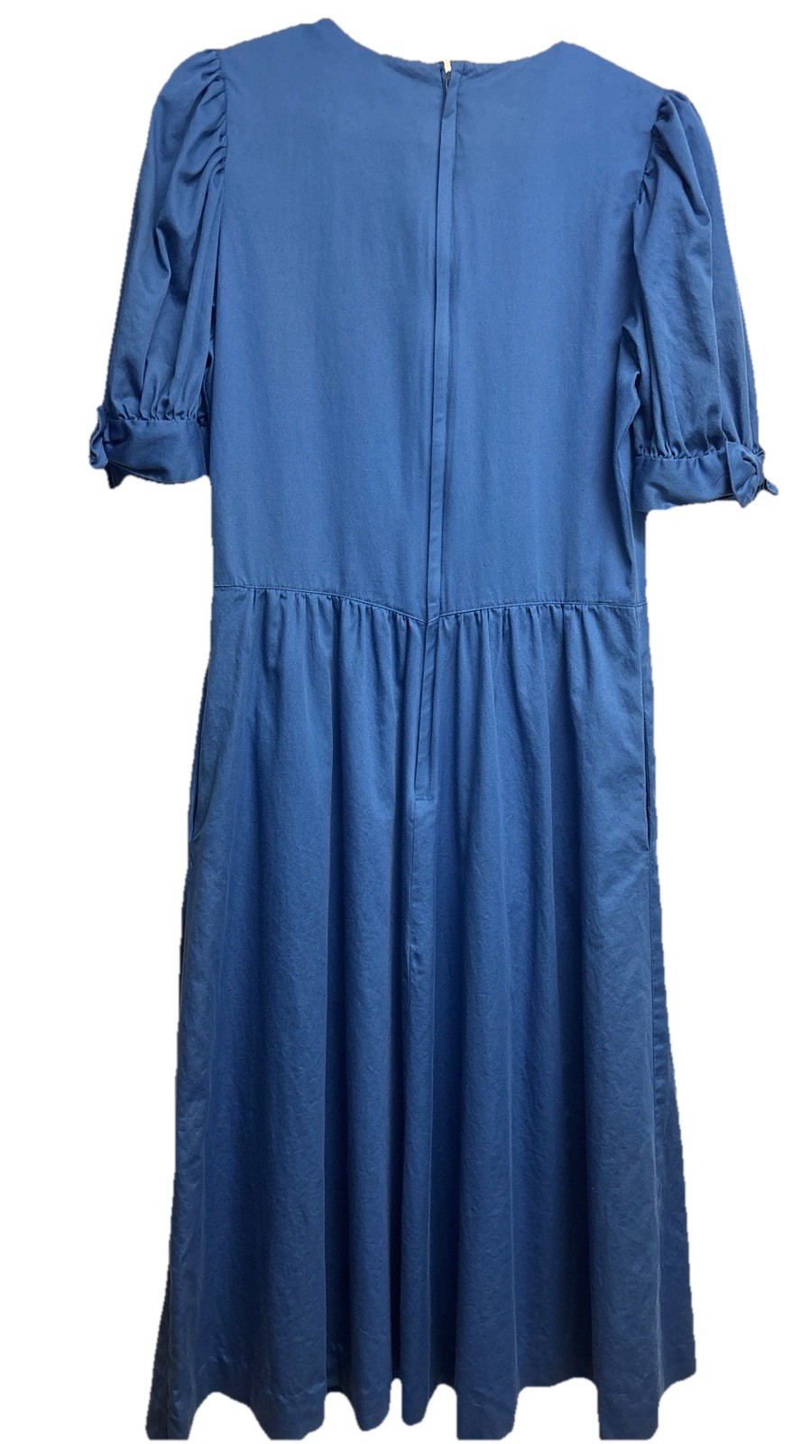 Vintage Lanz Originals Dress Women’s S/M Royal Blue Cottagecore Cut Tag Flaw