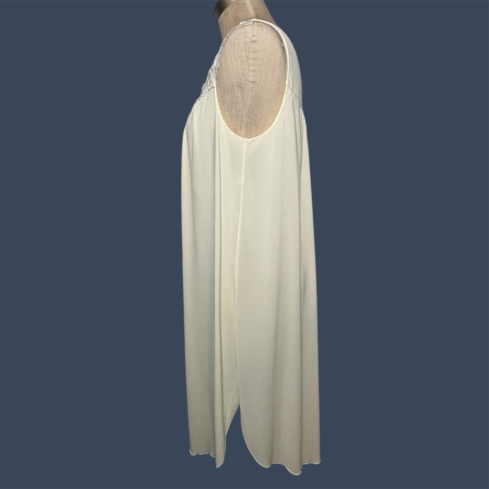 Vintage Shadowline Peignoir Set Nightgown Robe Yellow Lace Medium, Small *READ*