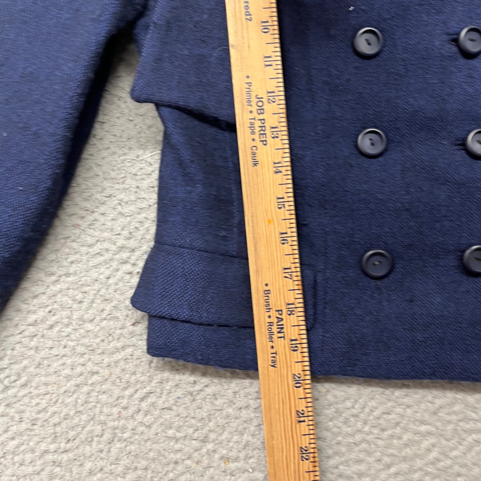 Vtg Zelinka Matlick Jacket Womens S Blue Forstmann Virgin Wool Fur Old Hollywood
