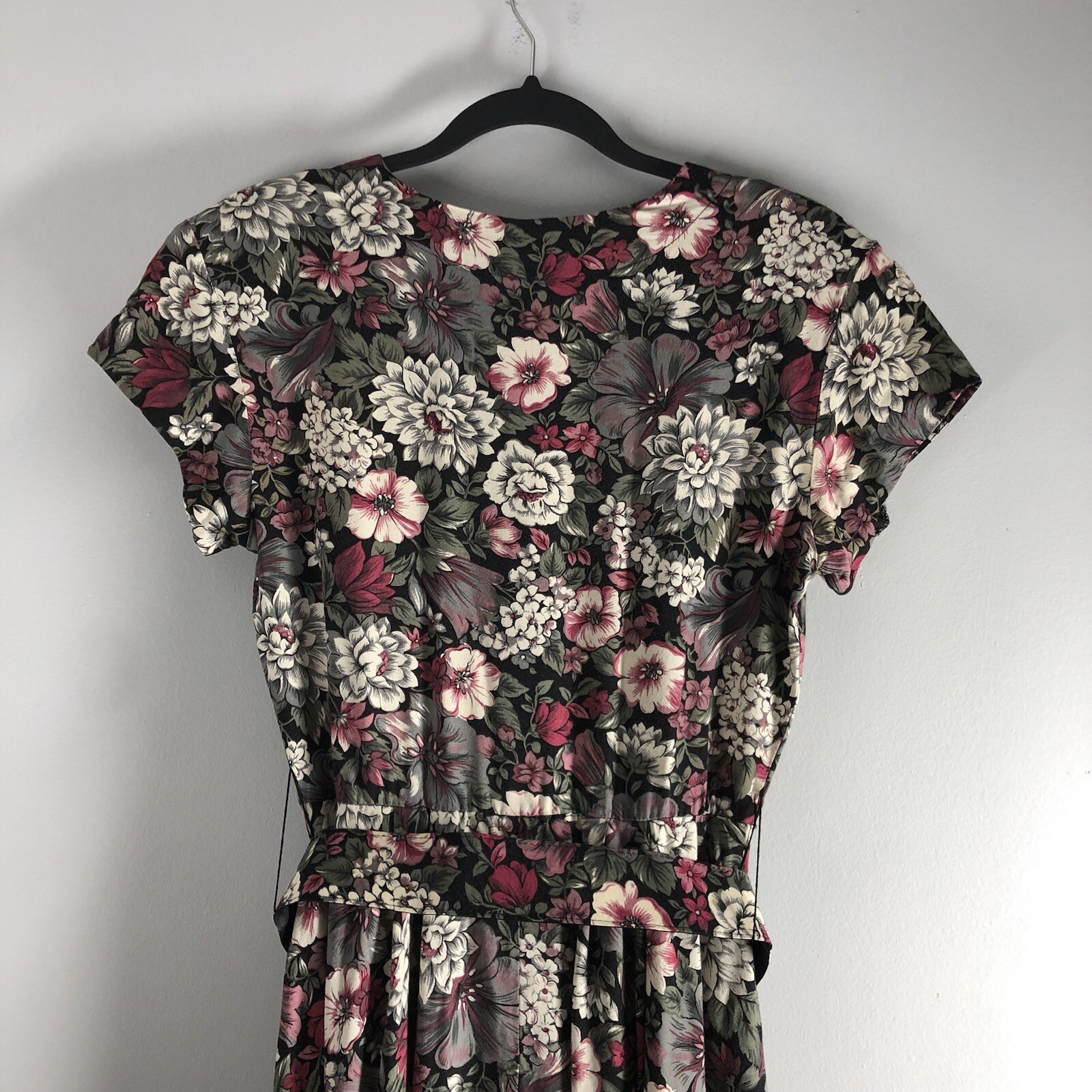 Country Romance Size 7/8 Cottagecore Floral 80s Cotton Garden Party Dress *FLAWS