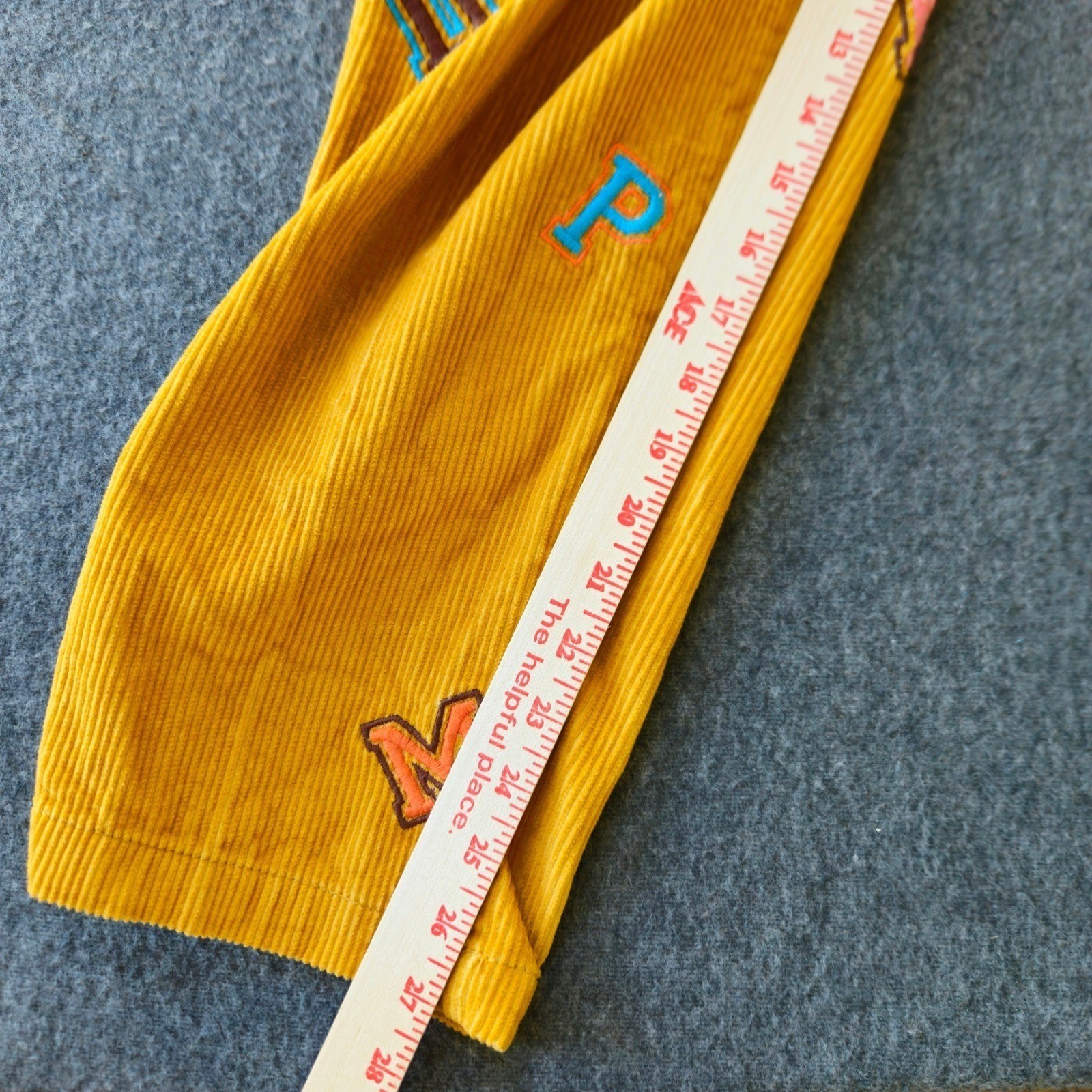 New Urban Outfitters Unisex Corduroy Cotton Patch Pants S/27w Streetwear Kidcore