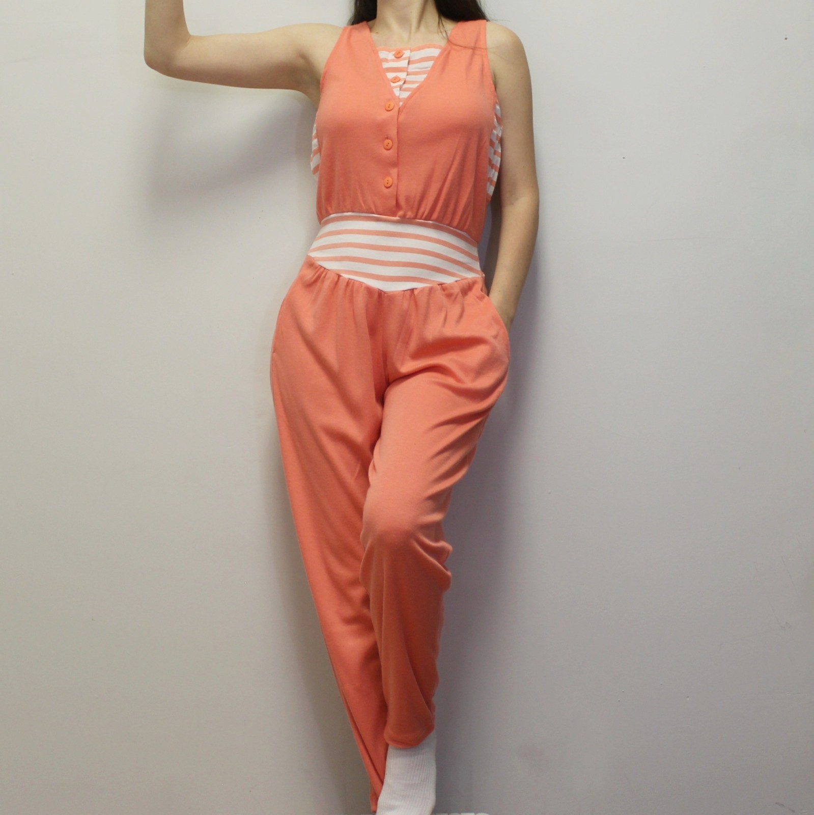 Vintage 80s Sporty Jazzercise Jumpsuit by Spice of Life
