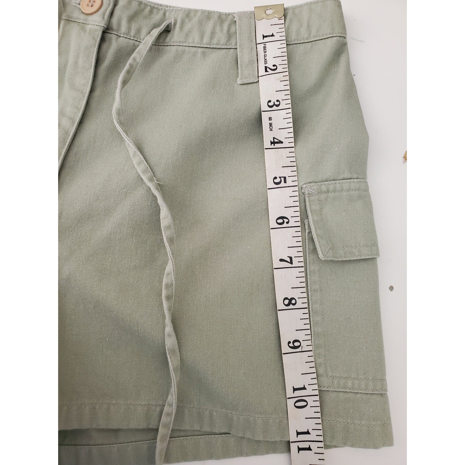 Vintage 90s Express Bleus 100% cotton shorts khaki cargo green army safari 2