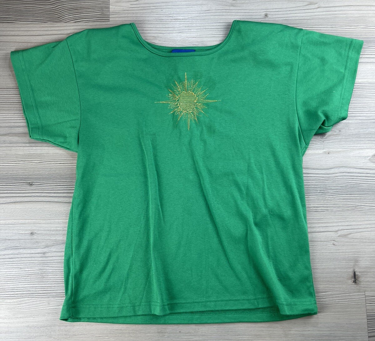 Vintage Fire Islander Women’s Padded Shoulder T-Shirt Size L