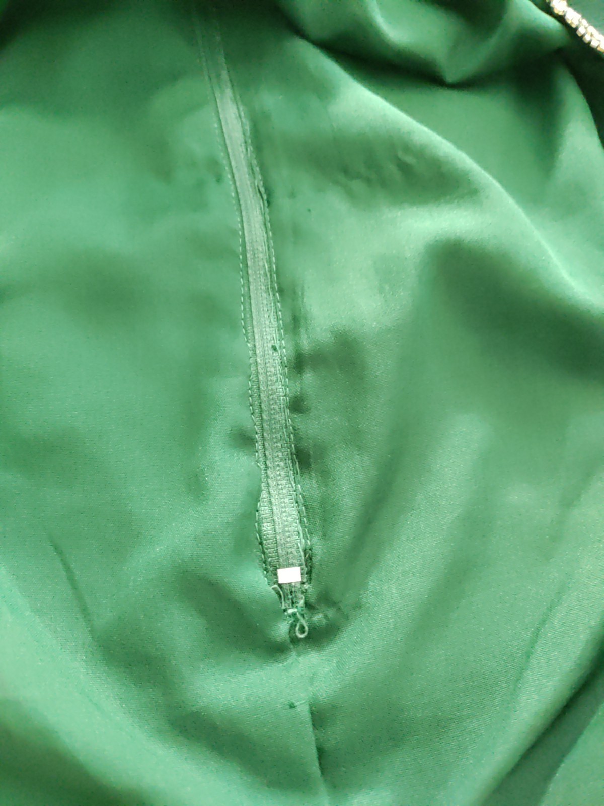 Vintage J Kara New York 100%Silk Sequin Green Size XXL