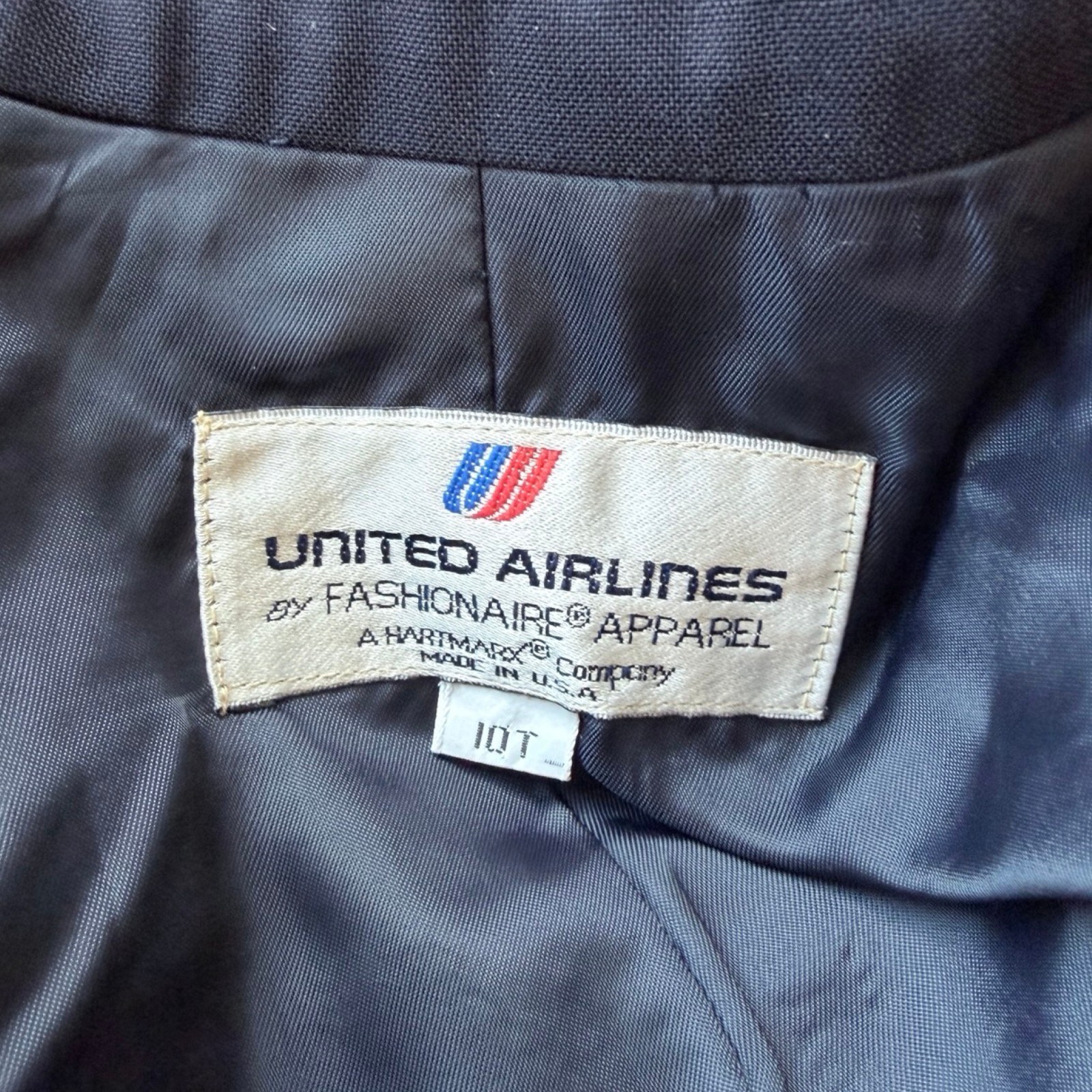 Vintage Flight Uniform Blazer Sz Medium Double Breasted Flight Attendant Jacket