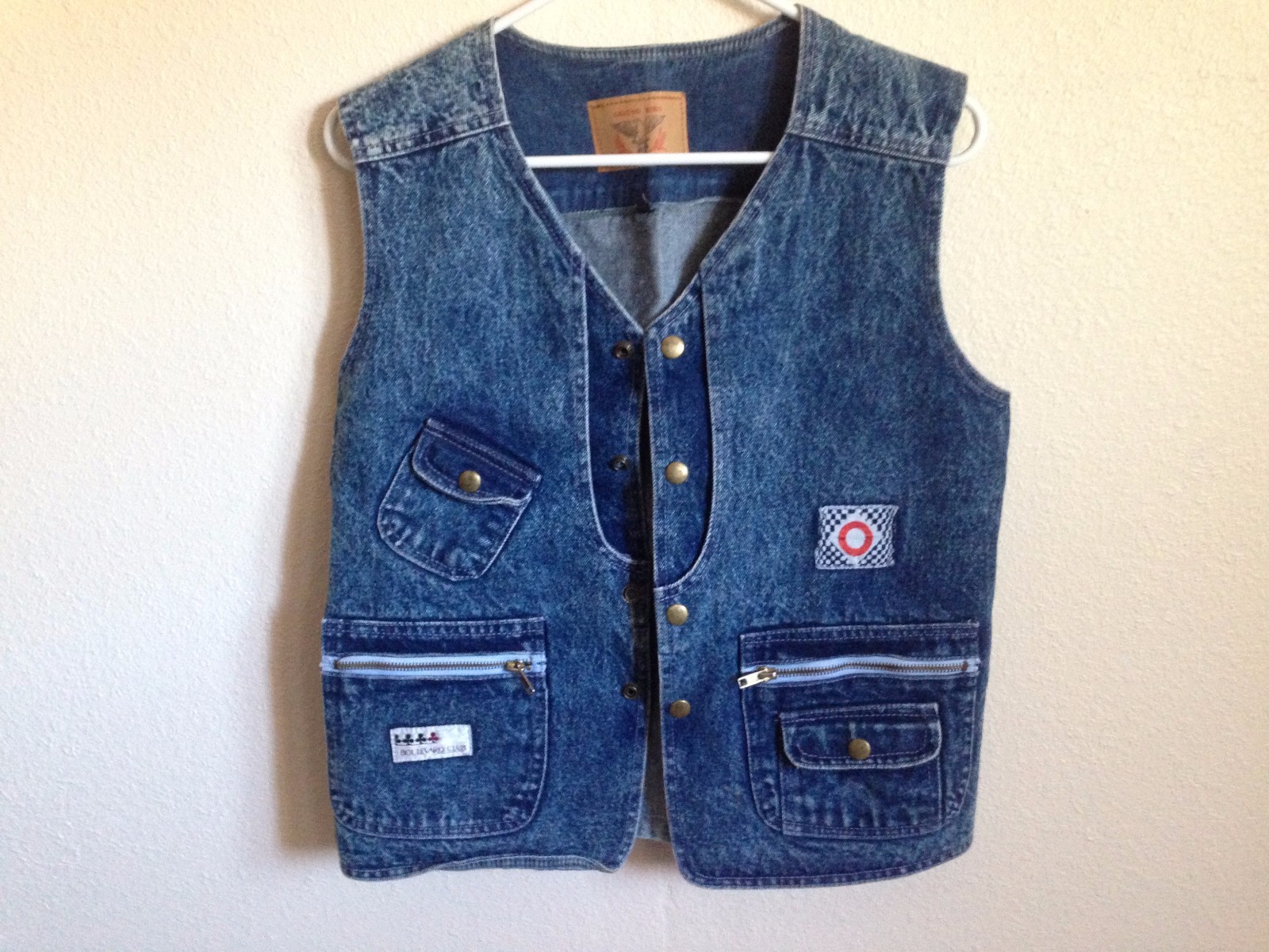 Vintage Boulevard Club/ CHEUNG SING Denim Vest Size 6