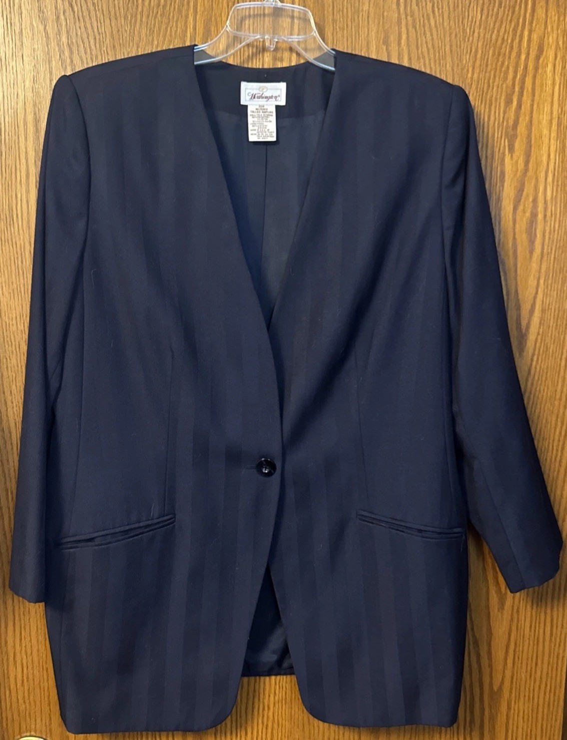 Vintage 1980’s Worthington 2-Piece Blazer Dress Suit 20W Made in USA Plus Size