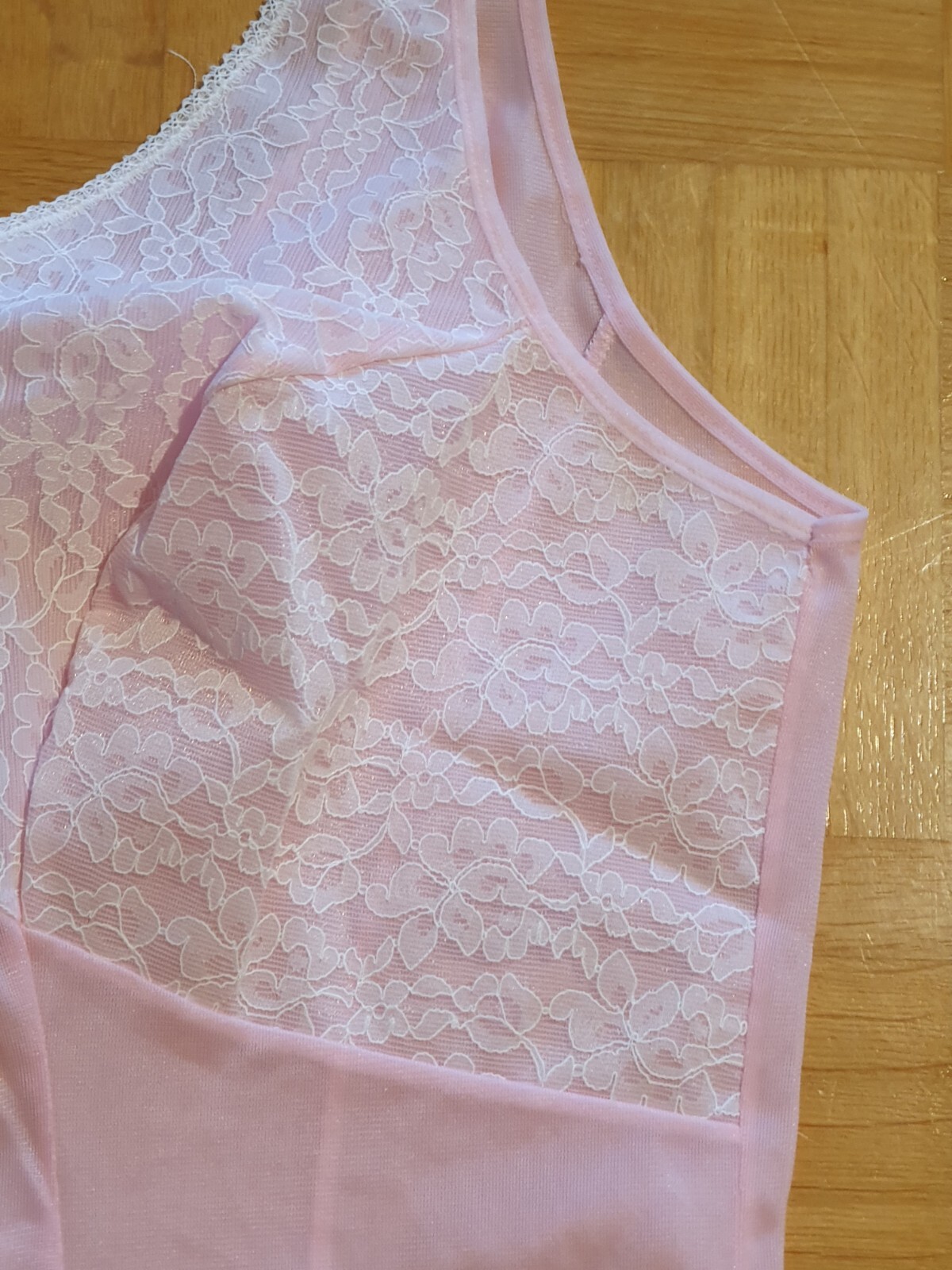 RARITÄT: Traumhaftes RÖSCH Unterkleid, Gr. 42, rosa, top Zustand * VINTAGE