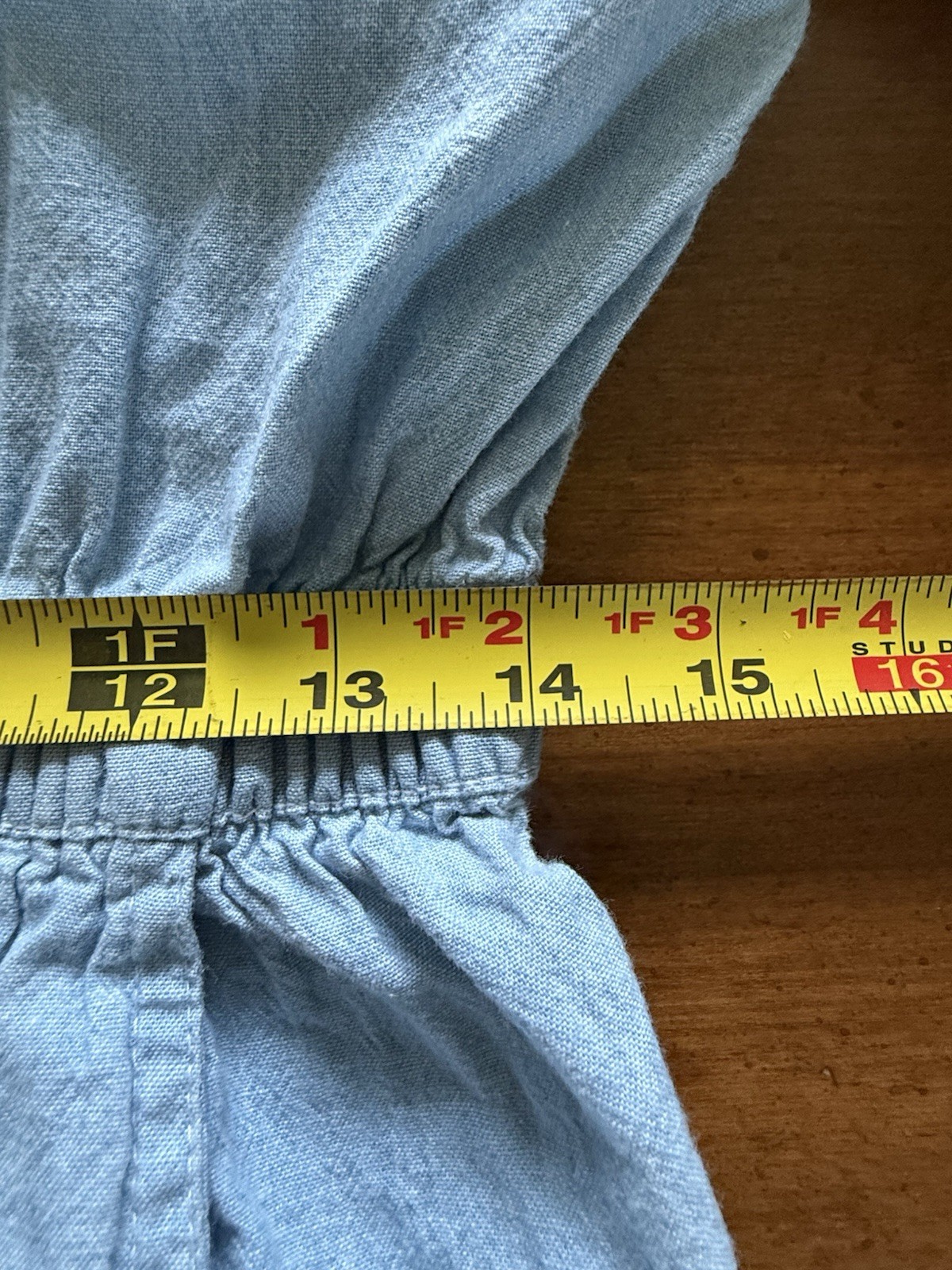 VINTAGE Ideas Retro Jumpsuit Coveralls Womens Blue Chambray Snap Button 80s 90s