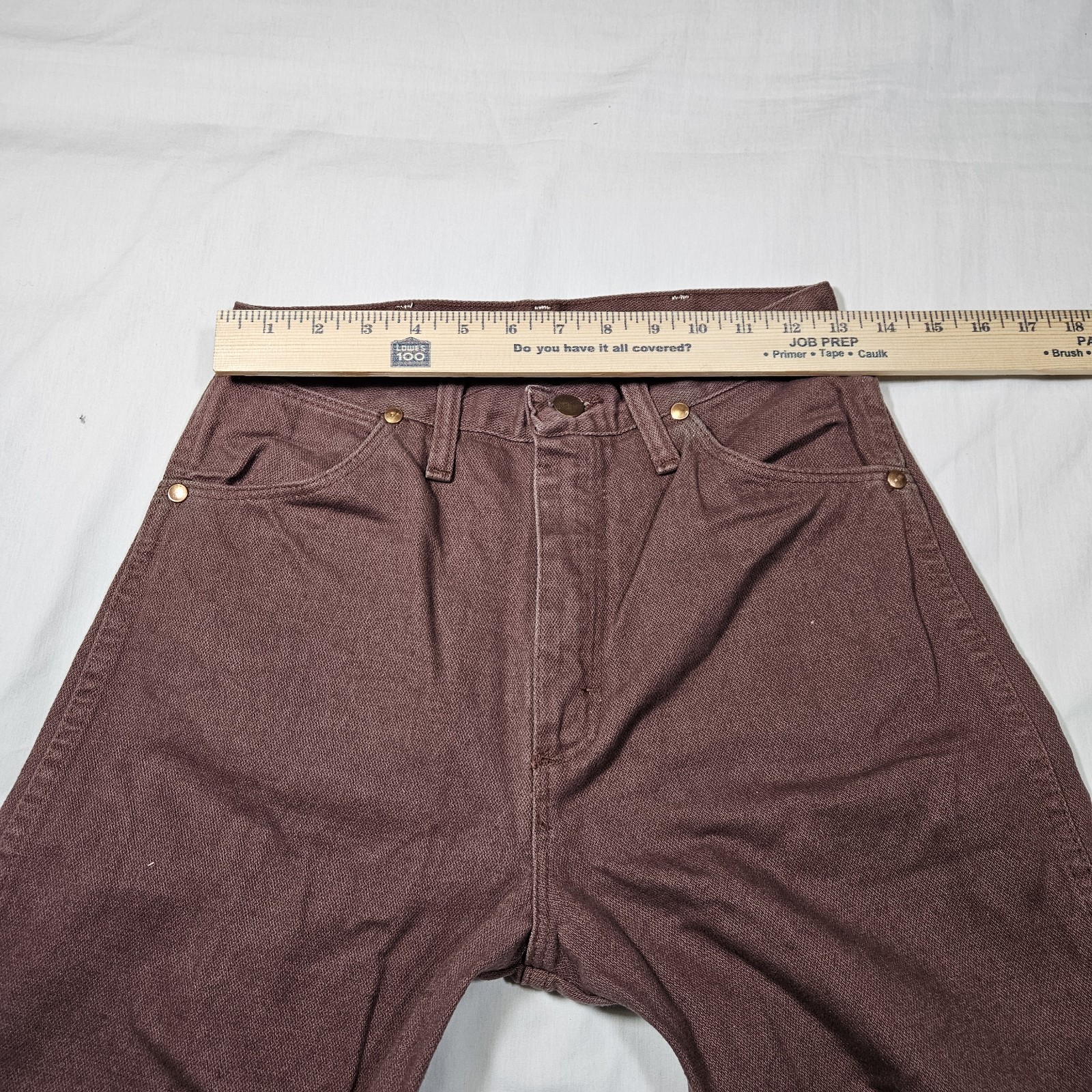 Vintage Wrangler Brown Cowboy Cut Slim Fit Jeans Made in USA High Rise 9×32
