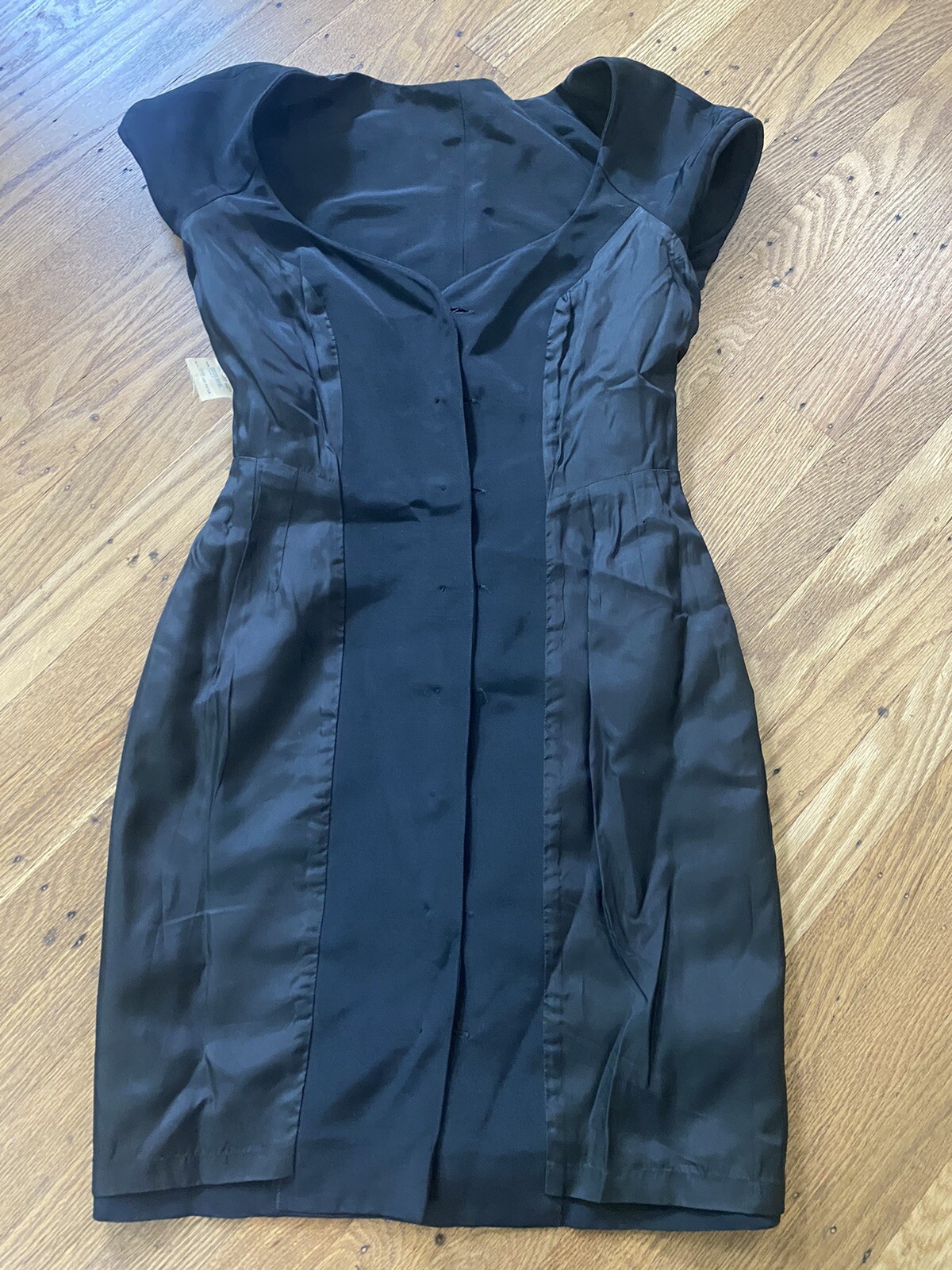 90s Beautiful LOLITA LEMPICKA Paris Front Button Mini Dress.size 6.made France