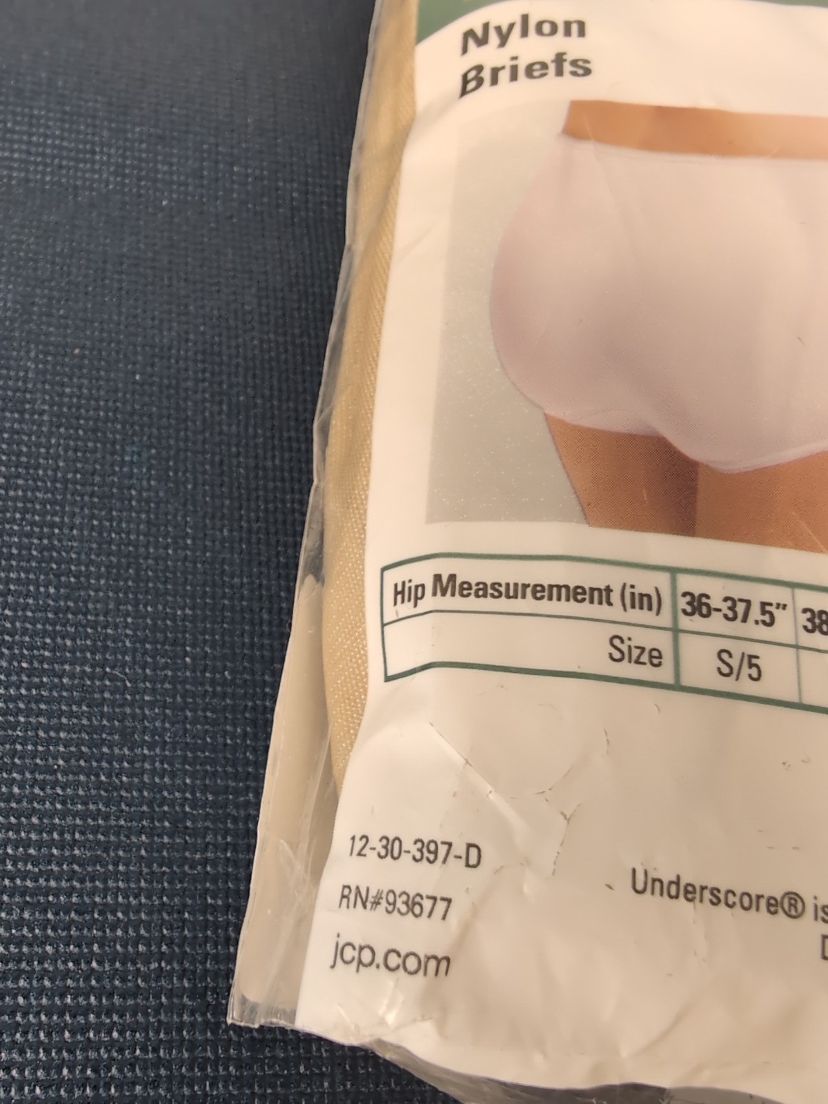 VTG JCPenney Underscore Nylon Briefs Women’s Sz 9 XXL 3 Pack Sealed Nude