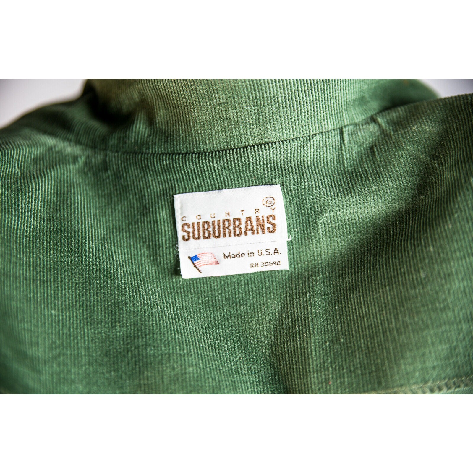 VTG 80s Suburbans Corduroy Midi Skirt Sz 6 Green Cottage Academia Preppy Granny