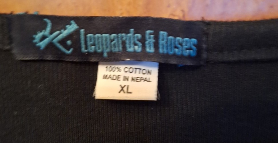 Vintage Y2K Leopards & Roses Boho Cottagecore Dress Art To Wear Asymmetrical