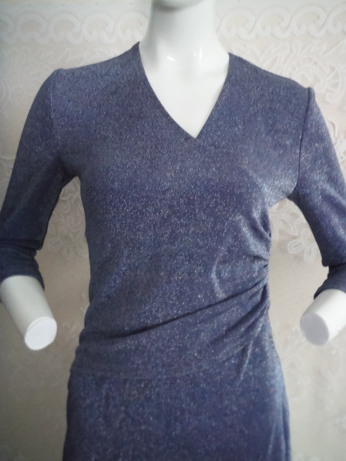FREDERICK’S of HOLLYWOOD VTG 80’s/90’s SEXY! Bodycon Dress Metallic sz7 med Rare